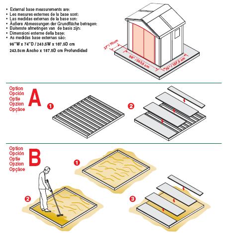 Building a foundation / base for a shed